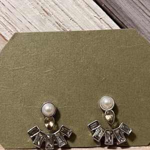 Crystal and Pearl Earrings